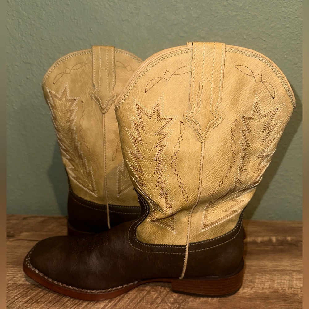 Roper Boys Billy Square toe Boots BRAND NEW! - Picture 3 of 9